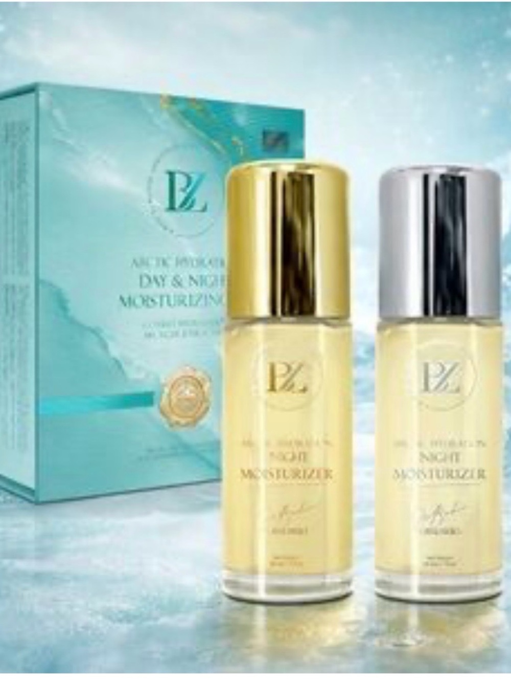 Below Zero Arctic Hydrating Day & Night Moisturizer Set sealed in box